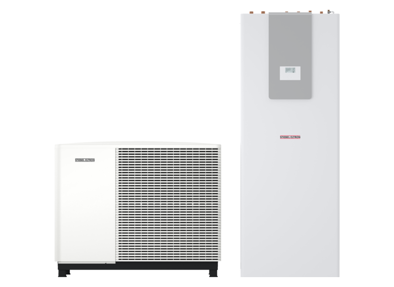 STIEBEL ELTRON Pompe di calore aria-acqua HPA-O 07.2 W Plus HC 230 + HSBC 200 S