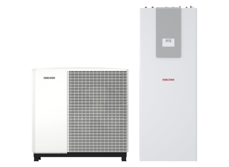 STIEBEL ELTRON Pompe di calore aria-acqua HPA-O 10.2 W Plus HC 230 + HSBC 200 S