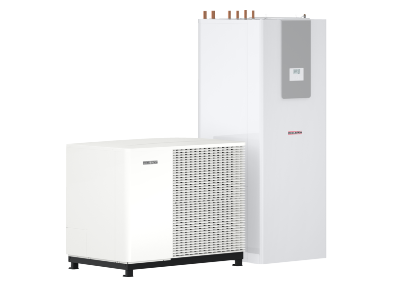 STIEBEL ELTRON Pompe di calore aria-acqua HPA-O 07.2 W Plus HC 230 + HSBC 200 S