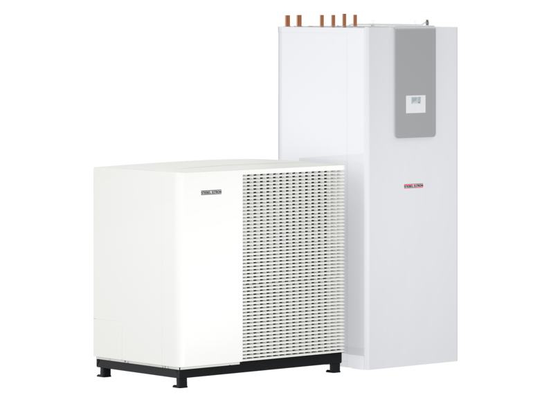 STIEBEL ELTRON Pompe di calore aria-acqua HPA-O 10.2 W Plus HC 230 + HSBC 200 S